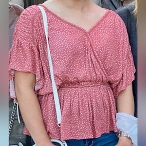 boutique pink blouse